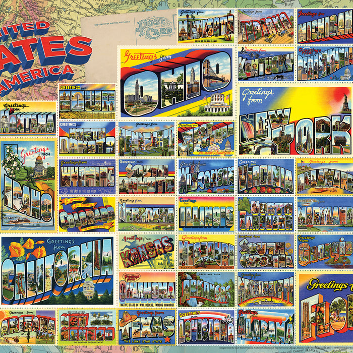 Visiting the USA With Vintage American Postcards