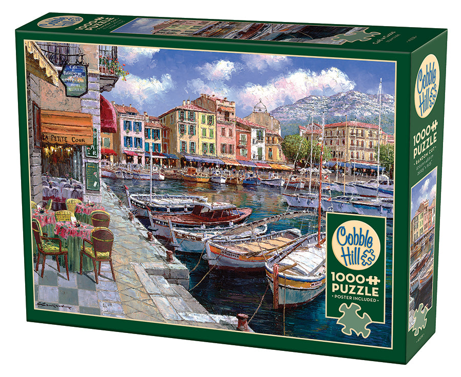 ロベール・カザドゥス 30CDセット Cafe in Cassis - Puzzle - 1000 piece - Cobble Hill Company