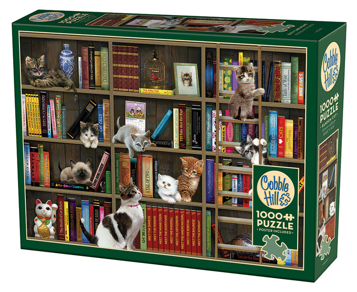 Kitty Librarians - Puzzle - 1000 piece - Cobble Hill Company