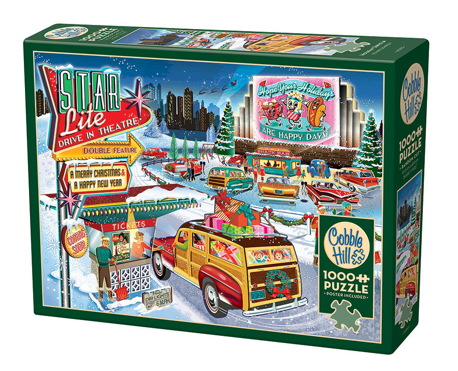 ブランブリーヘッジ ②クリスマス THE DISCOVERY ディスカバリー 美 Holiday Drive In | 1000 Piece — Cobble Hill Puzzles