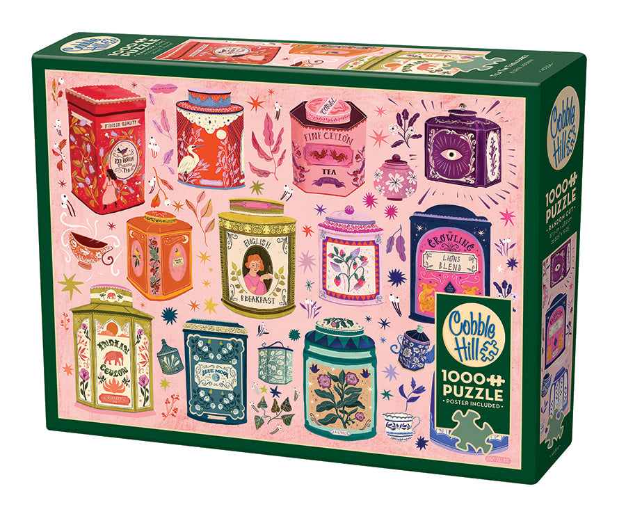 Tea Tin Treasures | 1000 Piece | 40334 | Cobble Hill Puzzles