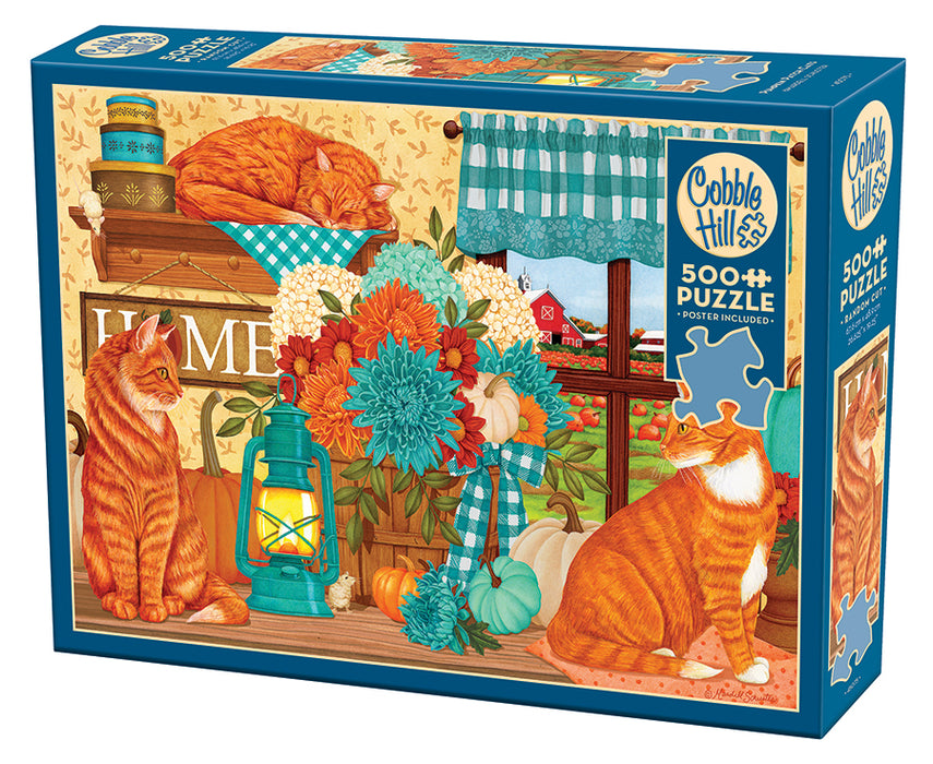 Pumpkin Patch Cats | 500 Piece