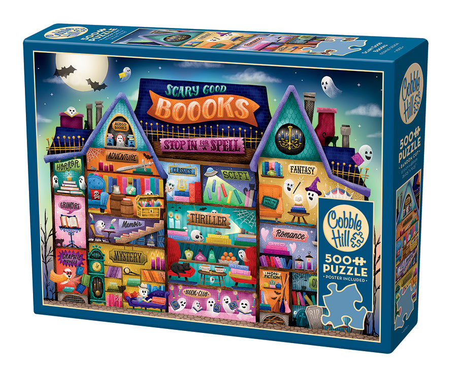 Scary Good Boooks | 500 Piece — Cobble Hill Puzzles