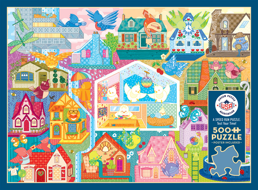 Rainbow Birdies | 500 Piece