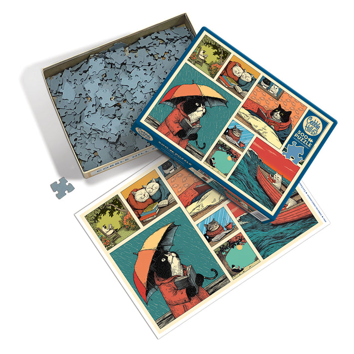 Cats Chillin with Books | 500 piece | AI Assisstance