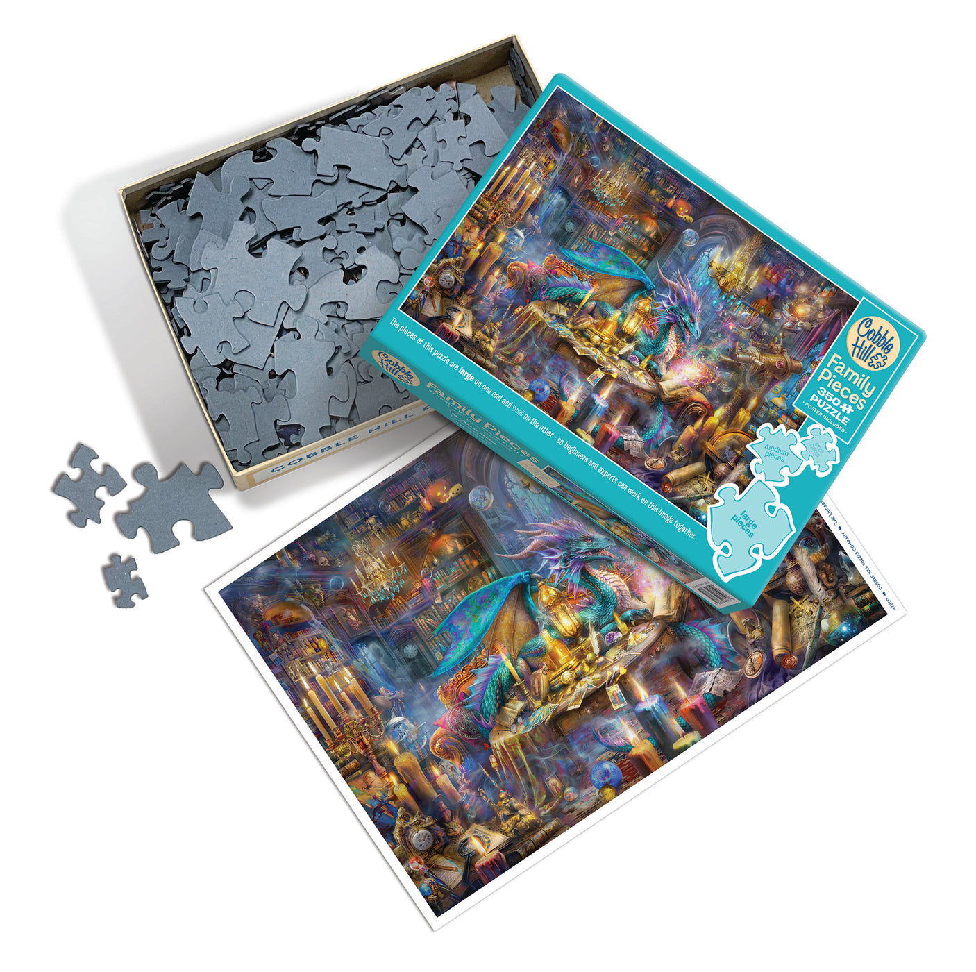 Walcha Puzzle Library The Library Keeper (Family) | Family Pieces 350 — Cobble Hill Puzzles