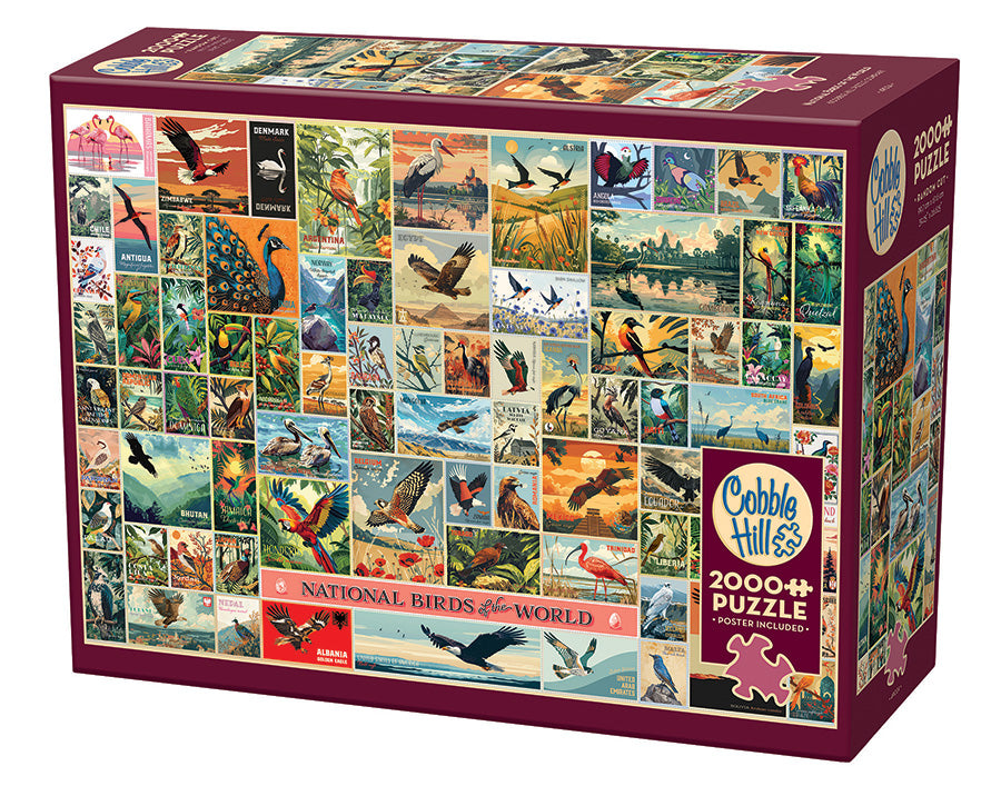 National Birds of the World | 2000 Piece | AI Assistance — Cobble