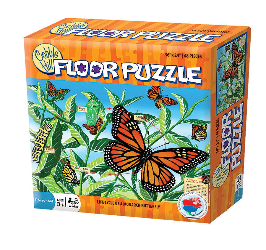 The Butterfly Chase in May 限定版 2枚セット Life Cycle of a Monarch Butterfly (Floor 48pc) |Cobble Hill