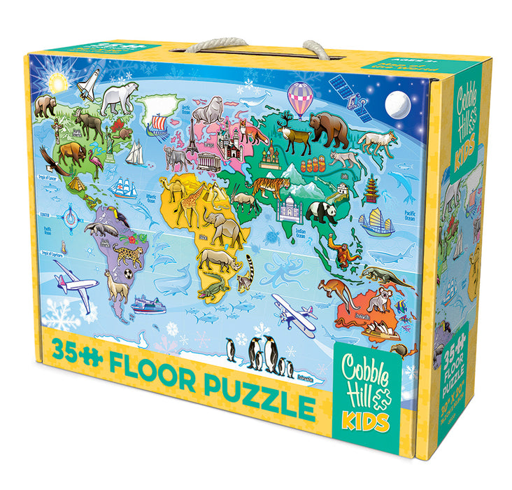 Map of the World | Floor Puzzle 35pc