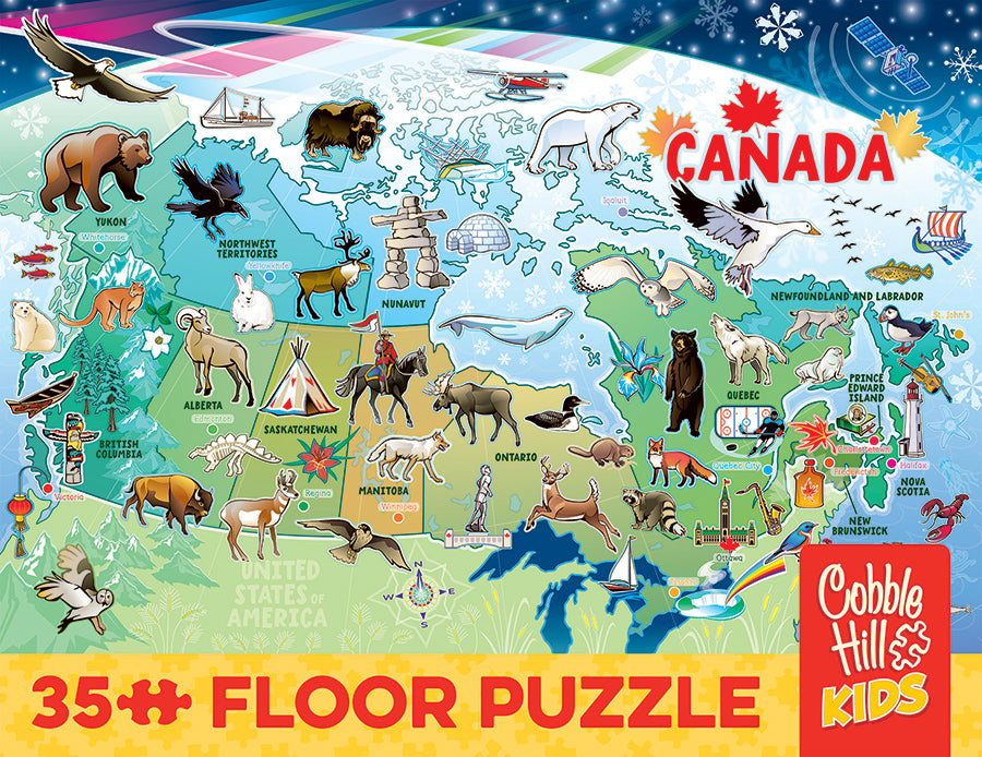 Map of Canada | Floor Puzzle 35pc