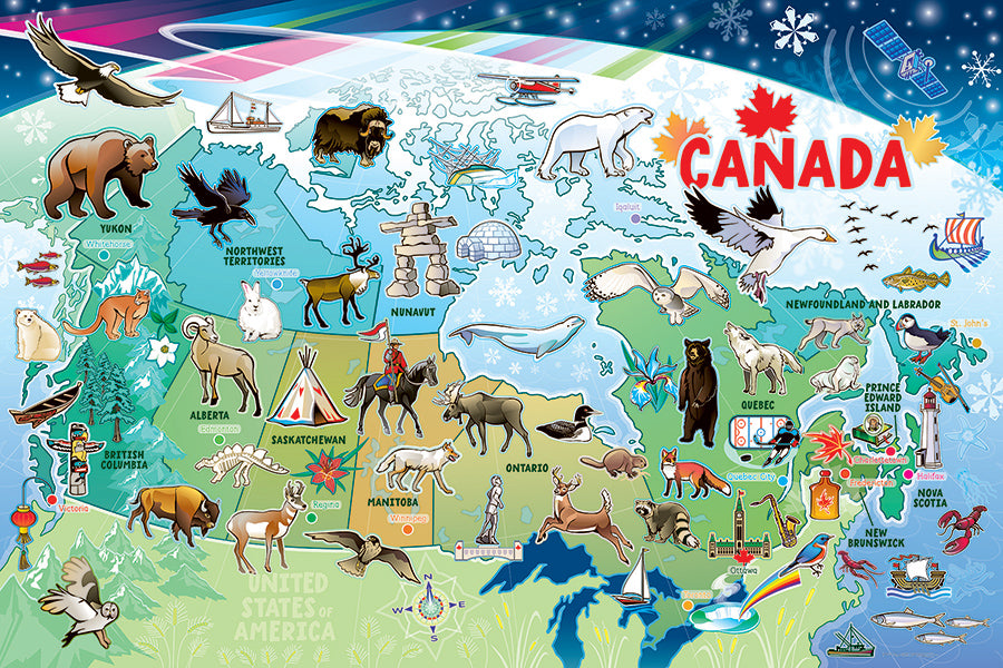 Map of Canada | Floor Puzzle 35pc