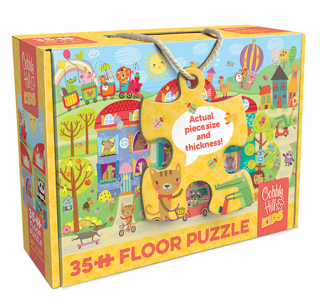 Friendly Neighbors | Floor Puzzle 35pc | 55145 | Cobble Hill