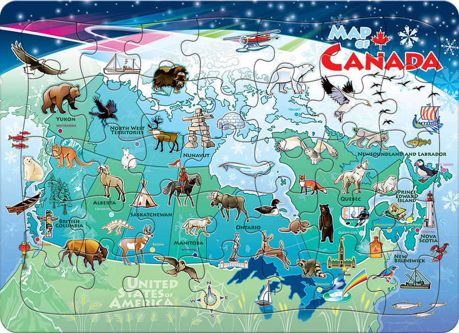 Carte du Canada (plateau) | Plateau de 35 pièces
