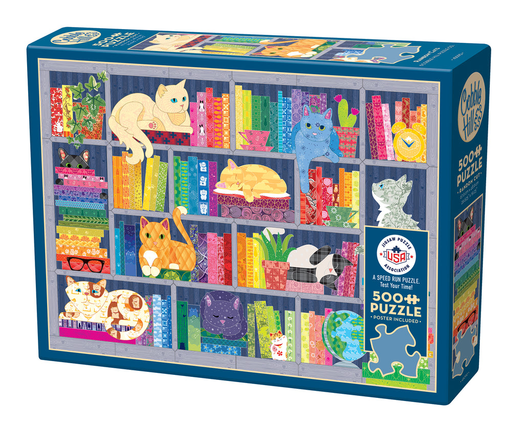 Rainbow Cat Quilt 1000 piece jigsaw| 40046 |Cobble Hill Puzzles