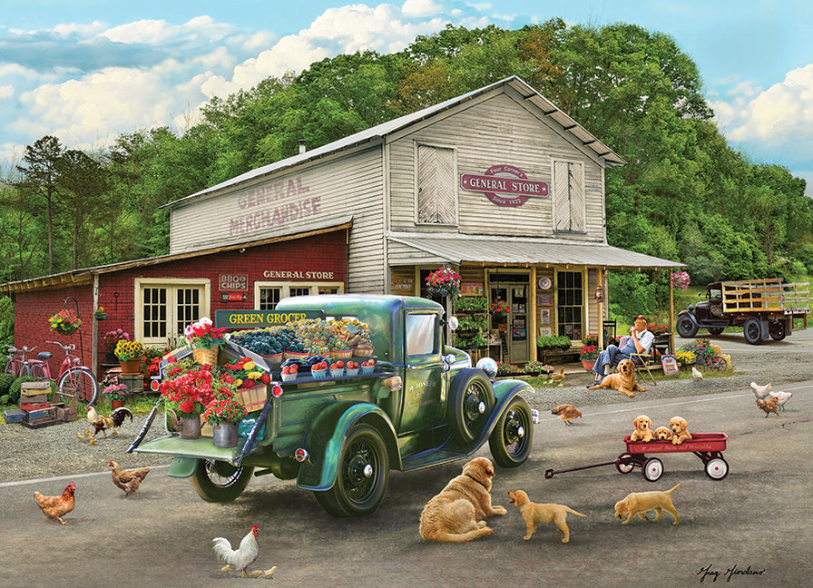 Cobblehill Puzzle 1000 Teile – Motiv 'Feuer', Hochwertiger Zufallsschnitt
