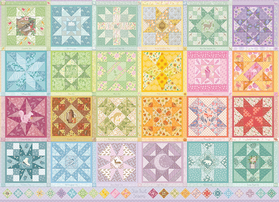 Star Quilt Seasons | 1000 Piece