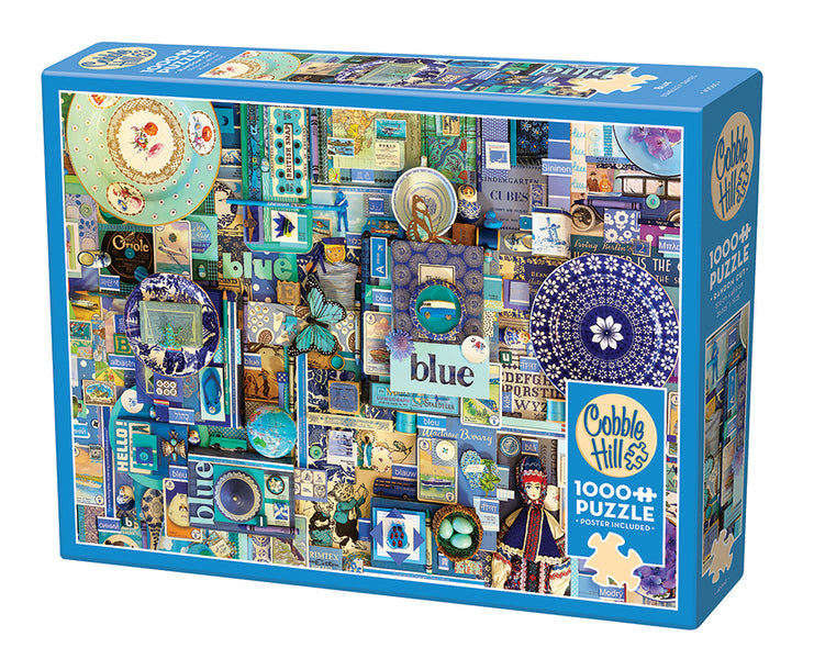 Blue 1000 piece jigsaw| 40060 |Cobble Hill Puzzles Official Website