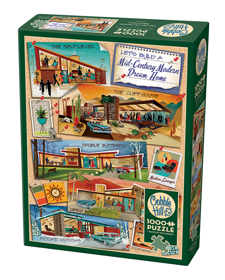 Mid-Century Modern Dream Home 1000 piece jigsaw| 40070 |Cobble