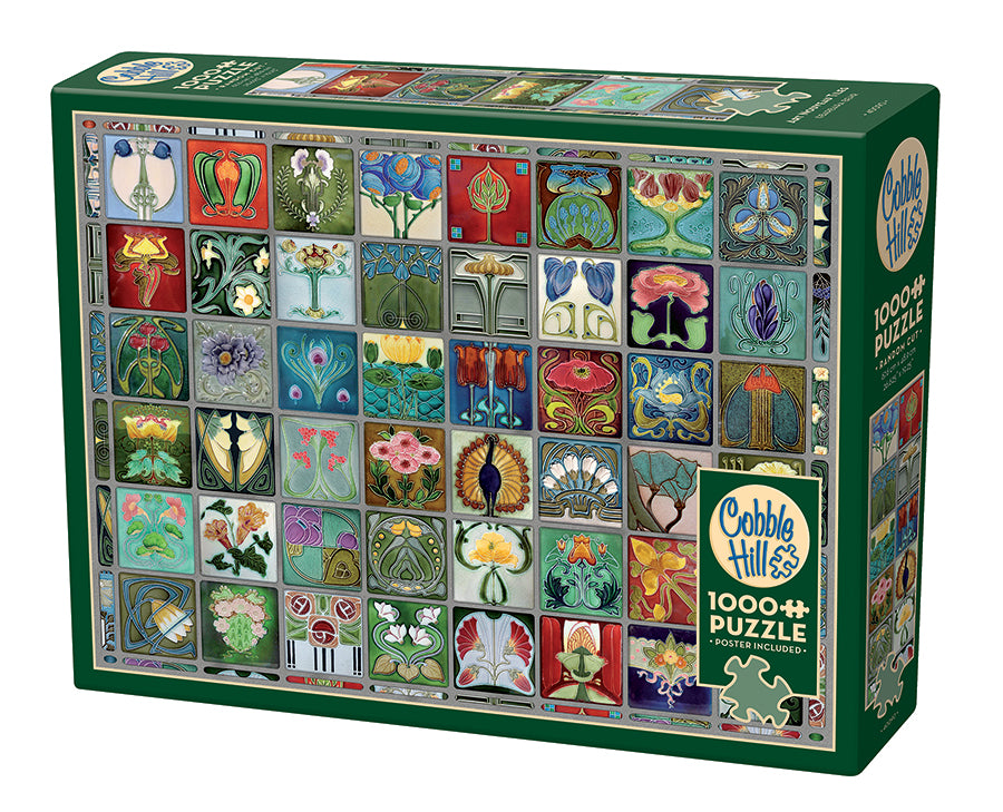 Art Nouveau Tiles 1000 piece jigsaw| 40090 |Cobble Hill Puzzles