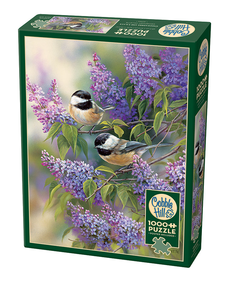 Chickadees and Lilacs 1000 piece jigsaw| 40166 |Cobble Hill