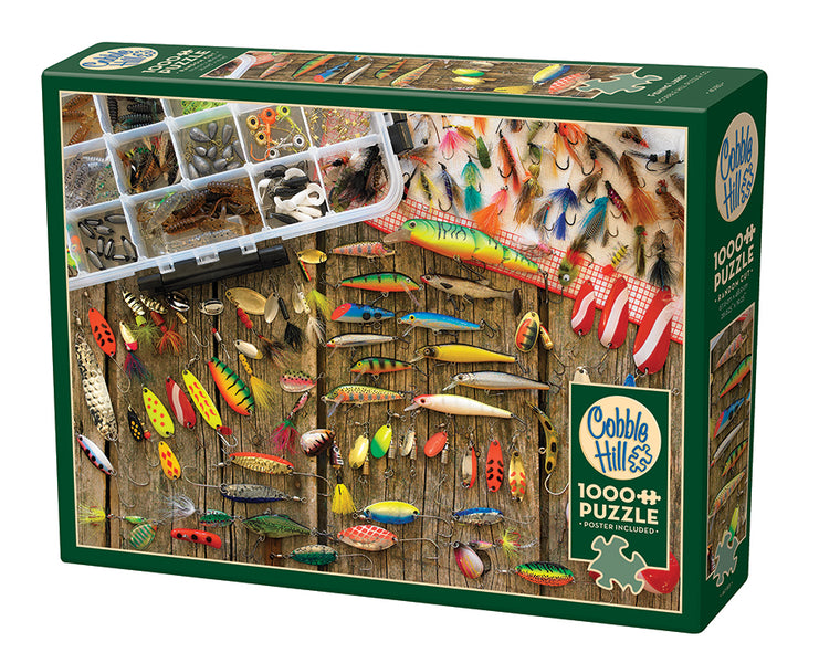 Fishing Lures 1000 piece jigsaw| 40185 |Cobble Hill Puzzles