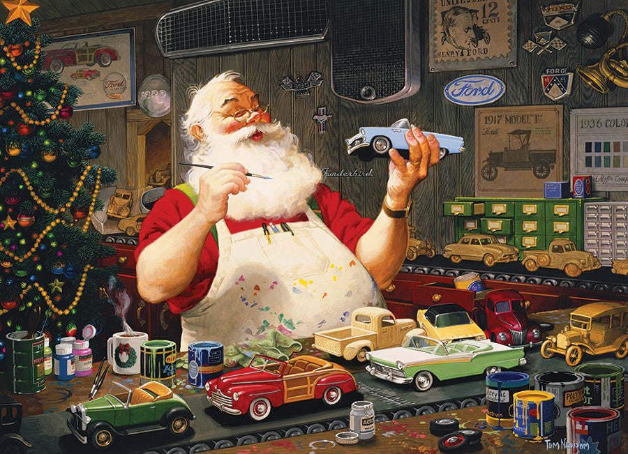Santa Painting Cars | 1000 Piece