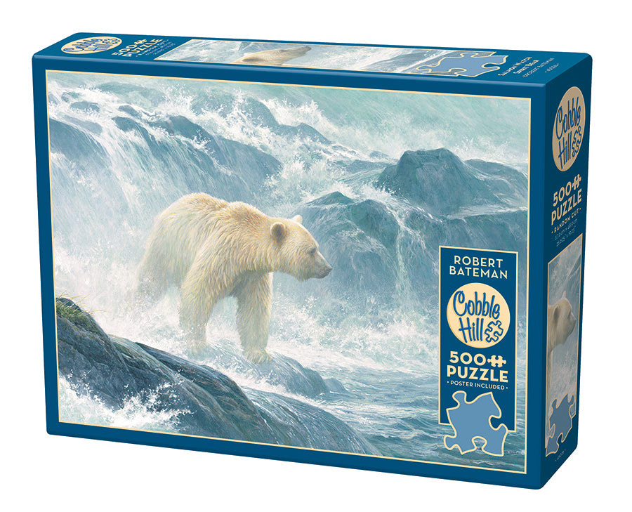 Salmon Watch - Spirit Bear 500 piece jigsaw| 45026 |Cobble Hill
