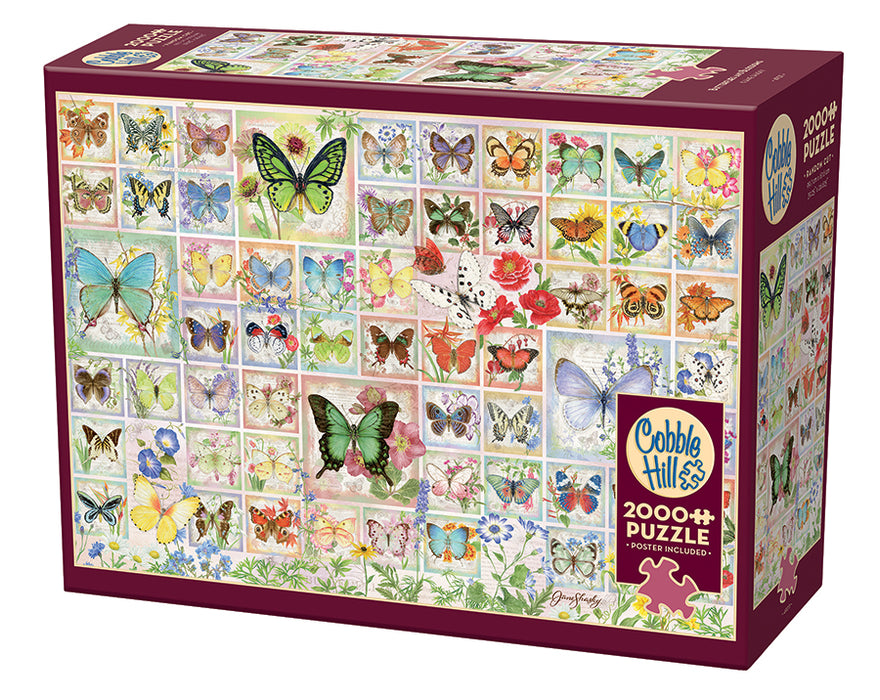 Papillons et fleurs | 2000 pièces