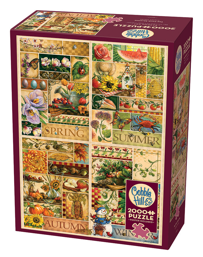 Cobble Hill Four Seasons Of Mid-Century Living 500 Pieces